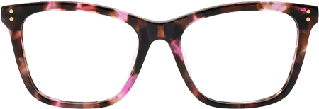 Tyler Pink Tortoise Square Eyeglass Frames with Flowers | ZEELOOL