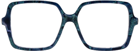 Buy Blue Tortoise Elena Square Eyeglasses | ZEELOOL