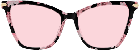 Hilary Butterfly Style Pink-Floral Frame Sunglasses | ZEELOOL
