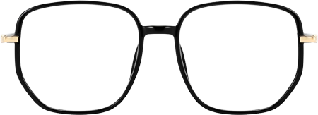 Joana Geometric Black TR90 Glasses for Women | ZEELOOL