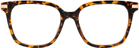 Jacqui Square Tortoise Frame Glasses | ZEELOOL