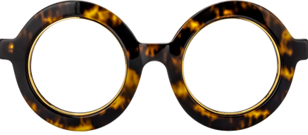 Almon - Round Gold/Tortoise Eyeglasses