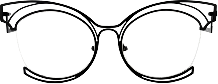 Maggie - Cat Eye Black Eyeglasses
