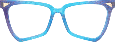 Mermaid - Blue Glitter Eyeglasses