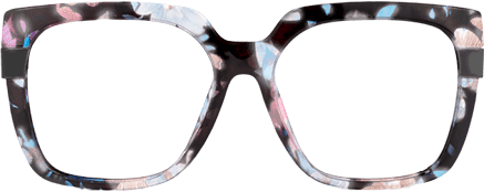 Sofija - Square Floral Eyeglasses