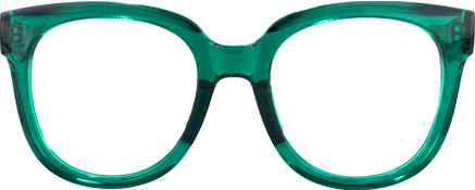 Vernetta - Square Dark/Green Eyeglasses