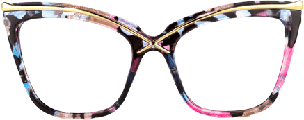 Janina - Cat Eye Floral Eyeglasses