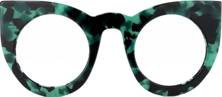 Cadence - Cat Eye Green Tortoise Eyeglasses