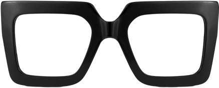 Charisse - Square Black Eyeglasses