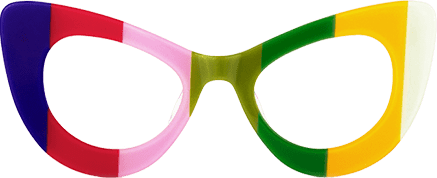 Weslie - Cat Eye Multicoloured Eyeglasses