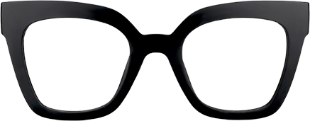 Naila - Square Black Eyeglasses