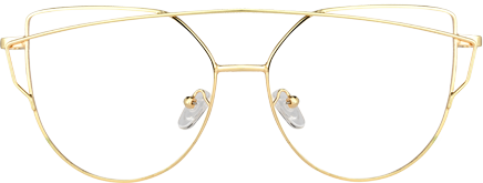 Selina - Aviator Gold Eyeglasses