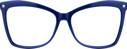 Libby - Butterfly Blue Eyeglasses