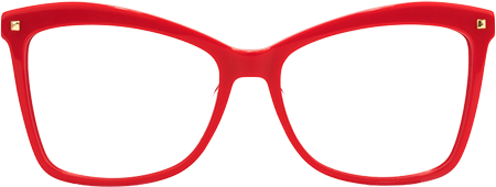 Libby - Trendy Butterfly Red Eyeglasses
