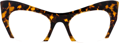 Kyle - Cat Eye Yellow/Tortoise Eyeglasses