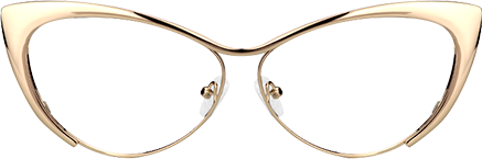 Annabelle - Cat Eye Gold Eyeglasses