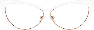 Annabelle - Cat Eye White Eyeglasses