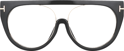 Patrice - Aviator Black Eyeglasses