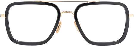 Alvira - Aviator Black/Gold Eyeglasses